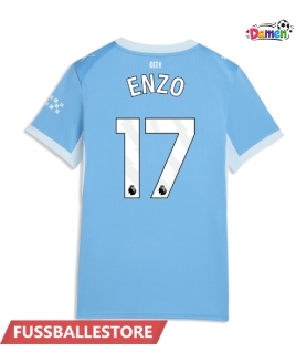 Günstige Manchester City Enzo Fernandez #17 Heimtrikot Damen 2026-27 Kurzarm